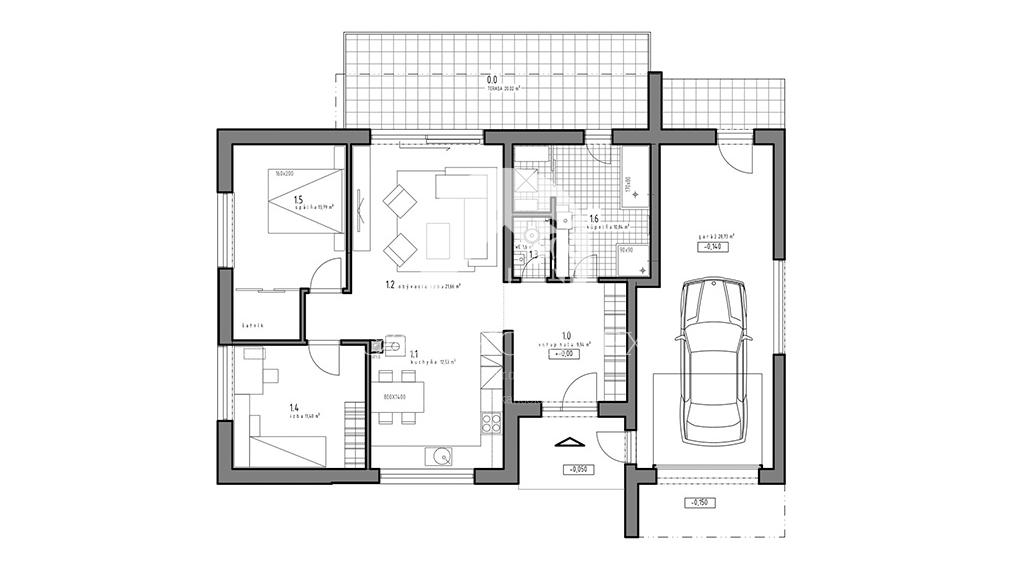 IV.ETAPA-Reality KOMPLEX s.r.o. Vám ponúka na PREDAJ 3 izbové rodinné domy - NOVOSTAVBY v Dolnom Bare