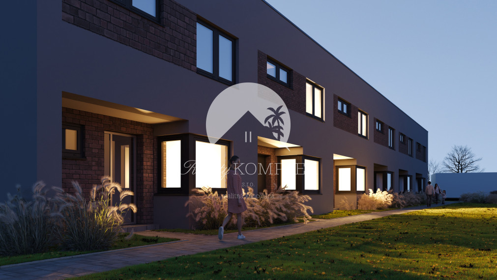 Reality KOMPLEX s.r.o.  Vám predstavuje na PREDAJ jedinečnú príležitosť bývania v rodinných radových domov v srdci obce Okoličná na Ostrove.