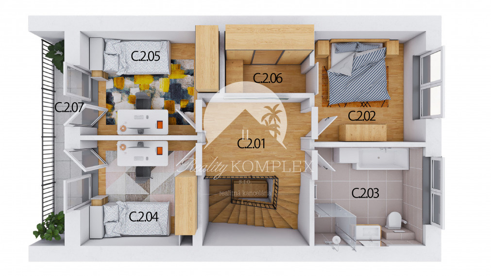 Reality KOMPLEX s.r.o.  Vám predstavuje na PREDAJ jedinečnú príležitosť bývania v rodinných radových domov v srdci obce Okoličná na Ostrove.