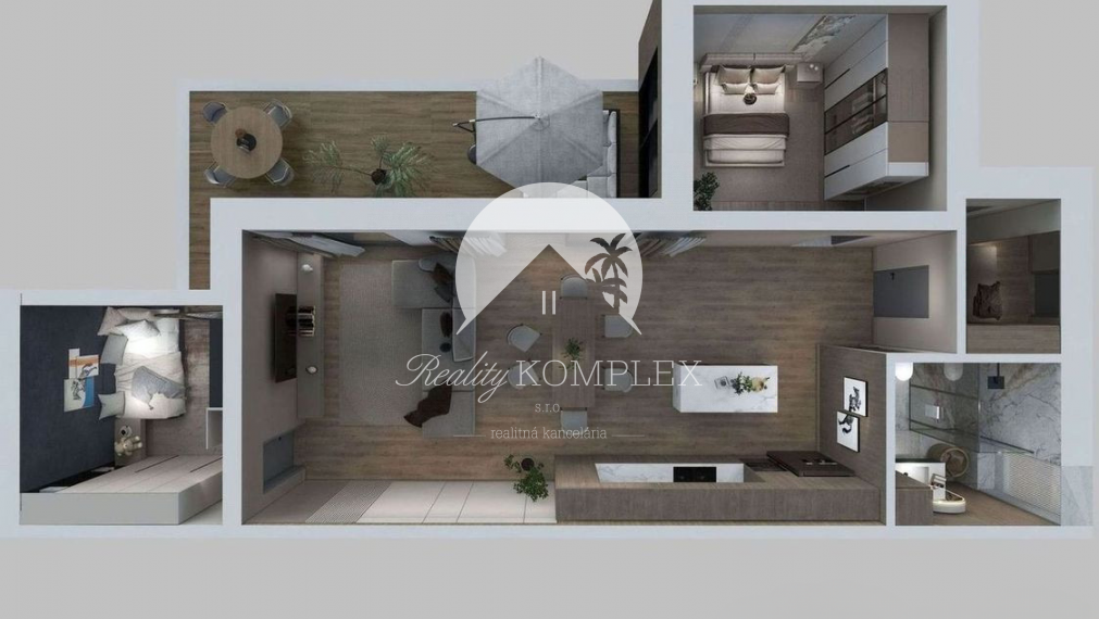 Reality KOMPLEX s.r.o. ponúka na PREDAJ 3 izbový dvojdom-NOVOSTAVBU v Gabčíkove