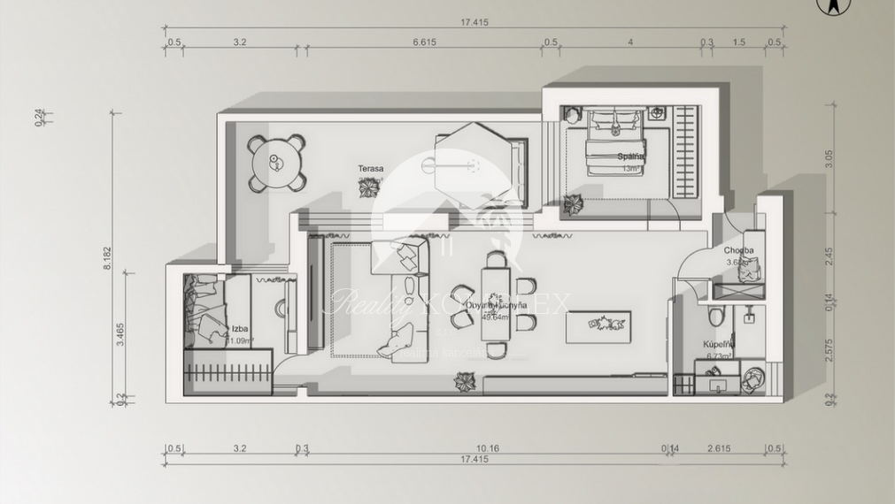Reality KOMPLEX s.r.o. ponúka na PREDAJ 3 izbový dvojdom-NOVOSTAVBU v Gabčíkove
