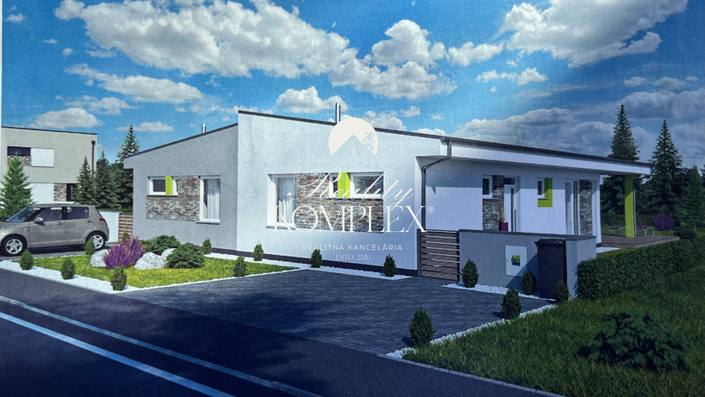 Reality KOMPLEX s.r.o., Vám ponúka na predaj moderný dvojdom s nízkonákladovým vykurovaním v obci Okoč