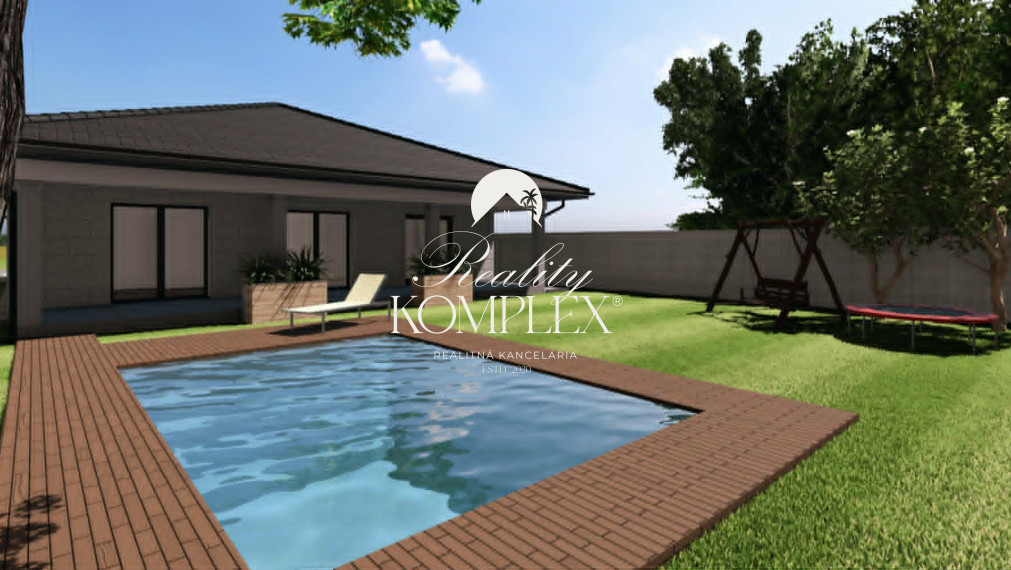 Reality KOMPLEX s.r.o Vám ponúká, projekt dvoch moderných rodinných domov typu bungalov v obci Marcelová.