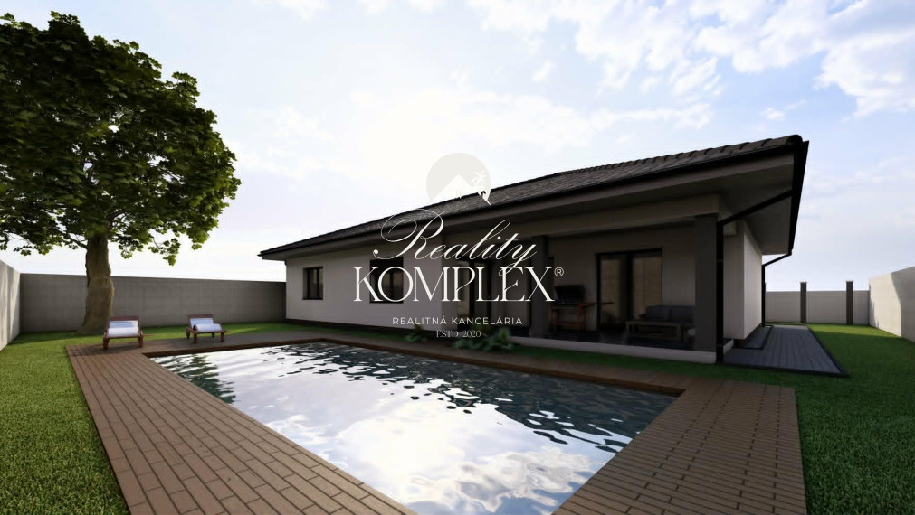 Reality KOMPLEX s.r.o Vám ponúká, projekt dvoch moderných rodinných domov typu bungalov v obci Marcelová.