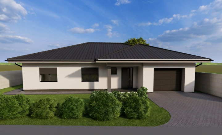 Reality KOMPLEX s.r.o Vám ponúká, projekt dvoch moderných rodinných domov typu bungalov v obci Marcelová.