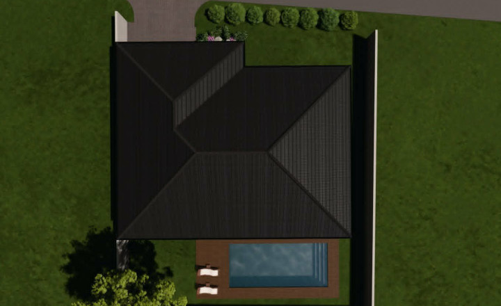 Reality KOMPLEX s.r.o Vám ponúká, projekt dvoch moderných rodinných domov typu bungalov v obci Marcelová. - fotografia 6